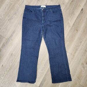 Pure Energy Dark Blue Flare Jeans Size 22